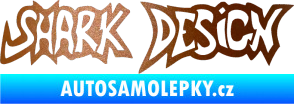 Samolepka Shark design měděná metalíza