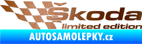Samolepka Škoda limited edition levá měděná metalíza