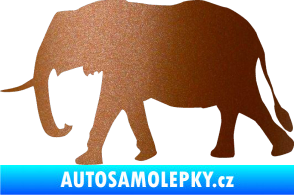 Samolepka Slon 014 levá měděná metalíza