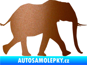 Samolepka Slon 015 pravá měděná metalíza
