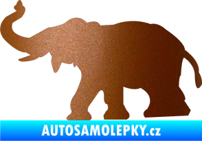 Samolepka Slon 021 levá měděná metalíza