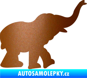 Samolepka Slon 022 pravá měděná metalíza