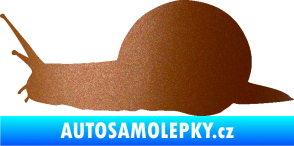 Samolepka Šnek 001 levá měděná metalíza