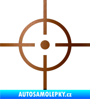 Samolepka Sniper měděná metalíza