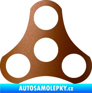 Samolepka Spinner měděná metalíza