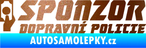 Samolepka Sponzor dopravní policie 004 měděná metalíza