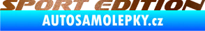 Samolepka Sport edition 003 nápis měděná metalíza