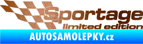 Samolepka Sportage limited edition levá měděná metalíza