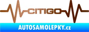 Samolepka Srdeční tep 033 Citigo měděná metalíza