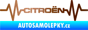 Samolepka Srdeční tep 057 Citroen měděná metalíza