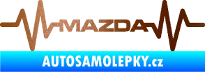 Samolepka Srdeční tep 059 Mazda měděná metalíza