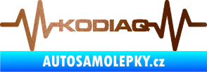 Samolepka Srdeční tep 071 Kodiaq měděná metalíza