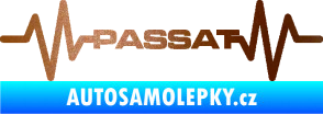 Samolepka Srdeční tep 076 Volkswagen Passat měděná metalíza