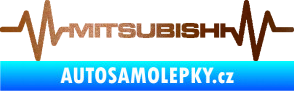Samolepka Srdeční tep 083 Mitsubishi měděná metalíza