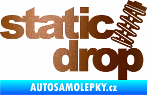 Samolepka Static drop 001 JDM styl měděná metalíza