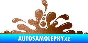 Samolepka Stékající skvrna 003 levá kaňka měděná metalíza