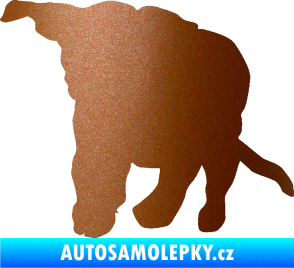 Samolepka Štěňátko 003 levá měděná metalíza