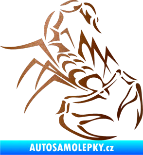 Samolepka Štír 017 pravá měděná metalíza