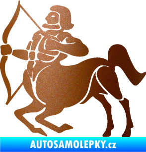 Samolepka Střelec 004 levá měděná metalíza