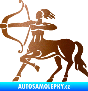 Samolepka Střelec 005 levá měděná metalíza