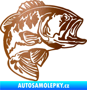 Samolepka Sumec 007 pravá měděná metalíza