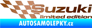 Samolepka Suzuki limited edition levá měděná metalíza