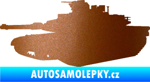 Samolepka Tank 002 levá M1 Abrams měděná metalíza