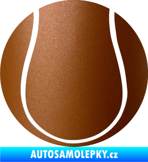 Samolepka Tenisový míček měděná metalíza