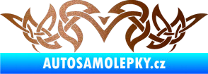 Samolepka Tetování 152 měděná metalíza
