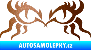 Samolepka Tetování 183 oči měděná metalíza