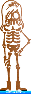Samolepka The Bone Family Slečna měděná metalíza