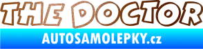Samolepka The Doctor obrys měděná metalíza