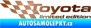 Samolepka Toyota limited edition levá měděná metalíza