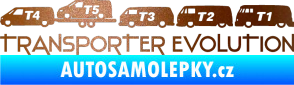 Samolepka Transporter evolution - levá měděná metalíza