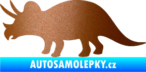 Samolepka Triceratops 001 levá měděná metalíza