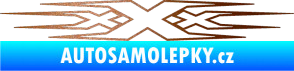 Samolepka Triple x měděná metalíza