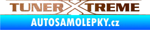 Samolepka Tuner extreme obrys měděná metalíza