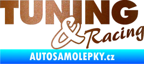 Samolepka Tuning racing 001 měděná metalíza