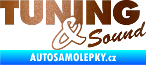 Samolepka Tuning sound měděná metalíza