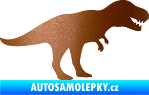 Samolepka Tyrannosaurus Rex 001 pravá měděná metalíza
