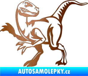 Samolepka Tyrannosaurus Rex 003 levá měděná metalíza