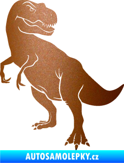Samolepka Tyrannosaurus Rex 004 levá měděná metalíza