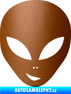 Samolepka UFO 003 levá měděná metalíza