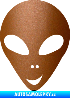 Samolepka UFO 004 levá měděná metalíza