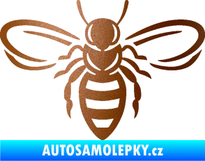 Samolepka Včela 002 měděná metalíza