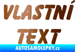 Samolepka Vlastní text - Bassoon měděná metalíza