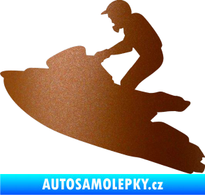 Samolepka Vodní skútr 001 levá měděná metalíza