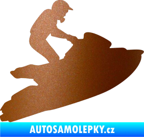 Samolepka Vodní skútr 001 pravá měděná metalíza