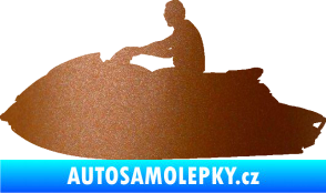 Samolepka Vodní skútr 003 levá měděná metalíza