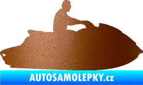 Samolepka Vodní skútr 003 pravá měděná metalíza